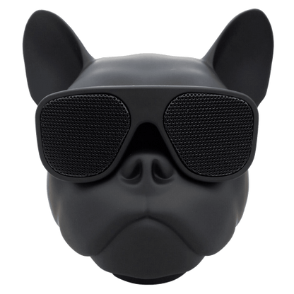 Sway Air Fitz Bluetooth Desktop Media Speaker - Black French Bulldog Design